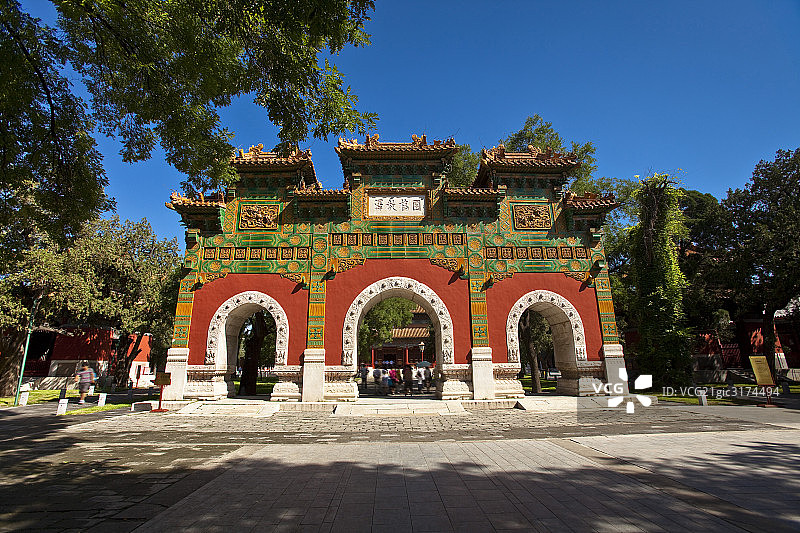 北京国子监图片素材