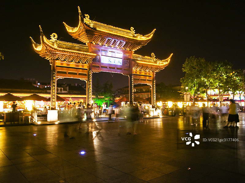江苏南京夜景图片素材