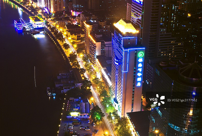 珠江夜景图片素材
