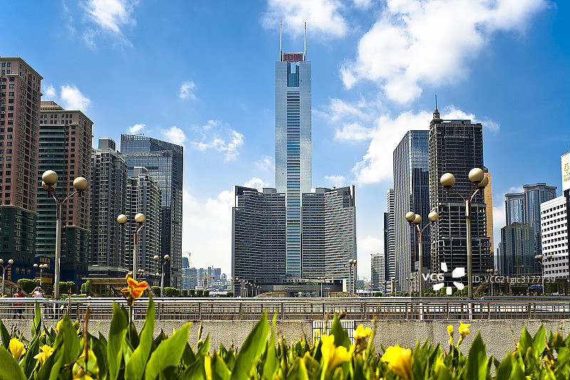 广州都市风光远景图片素材