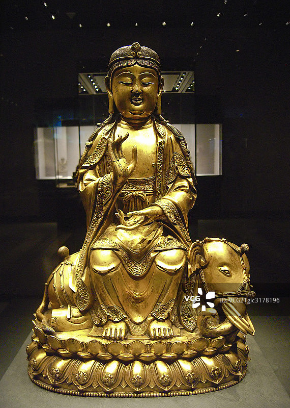 普贤菩萨像(明嘉靖)图片素材