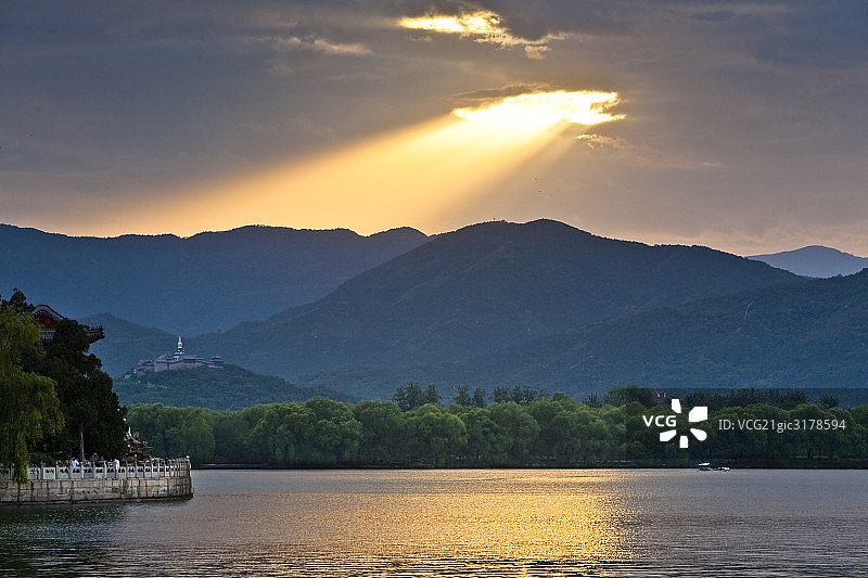 北京颐和园美丽风景图片素材