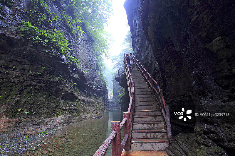河南云台山泉瀑峡图片素材