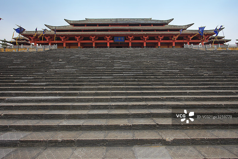 浙江横店秦王宫仿古建筑图片素材