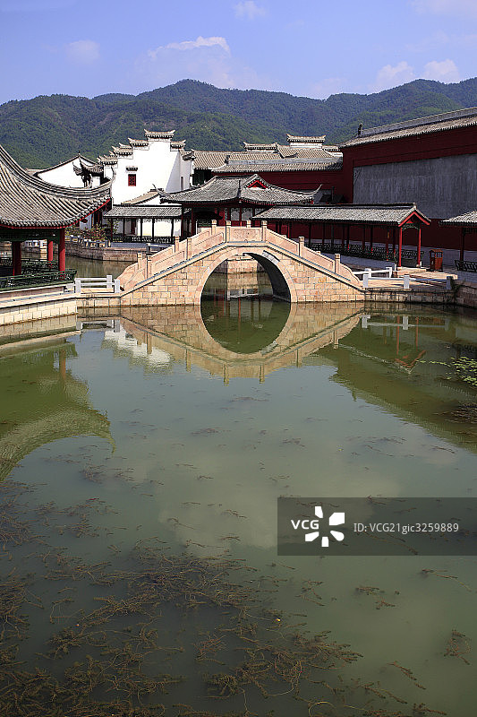 浙江横店明清建筑图片素材