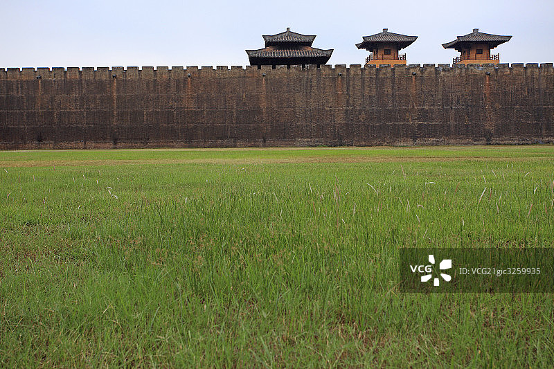 浙江横店秦王宫仿古建筑图片素材