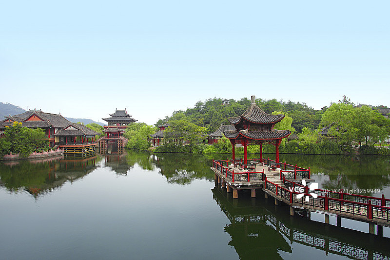 浙江横店宋代仿古建筑图片素材