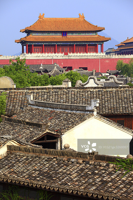 浙江横店故宫仿古建筑图片素材