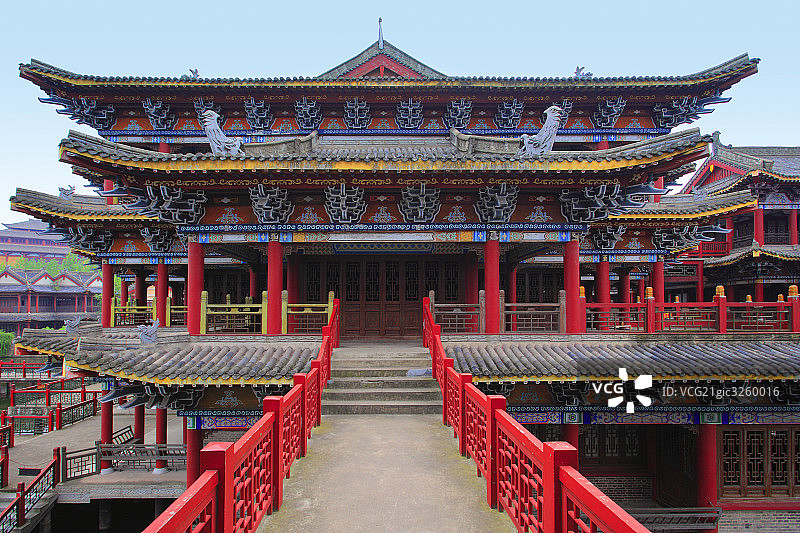 浙江横店宋代仿古建筑图片素材