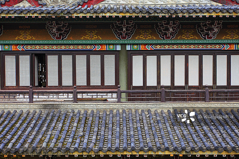 浙江横店宋代仿古建筑图片素材