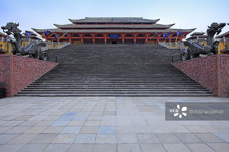 浙江横店秦王宫仿古建筑图片素材