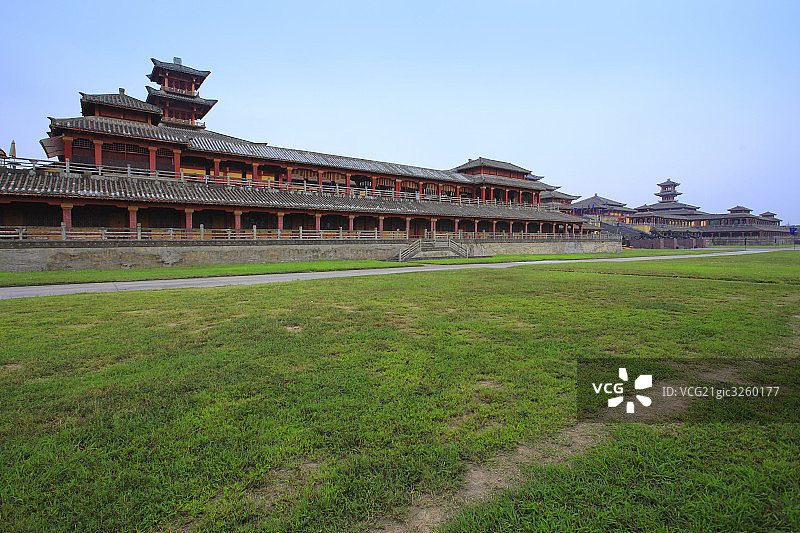 浙江横店秦王宫仿古建筑图片素材