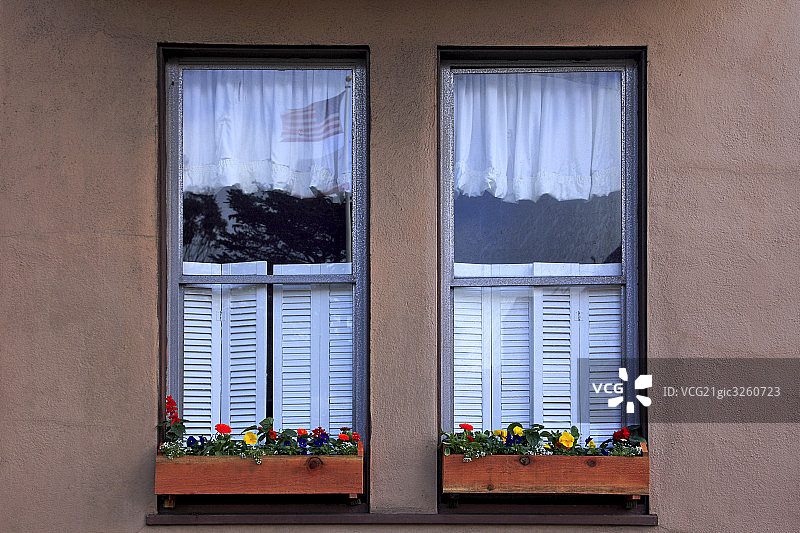 街道窗户图片素材
