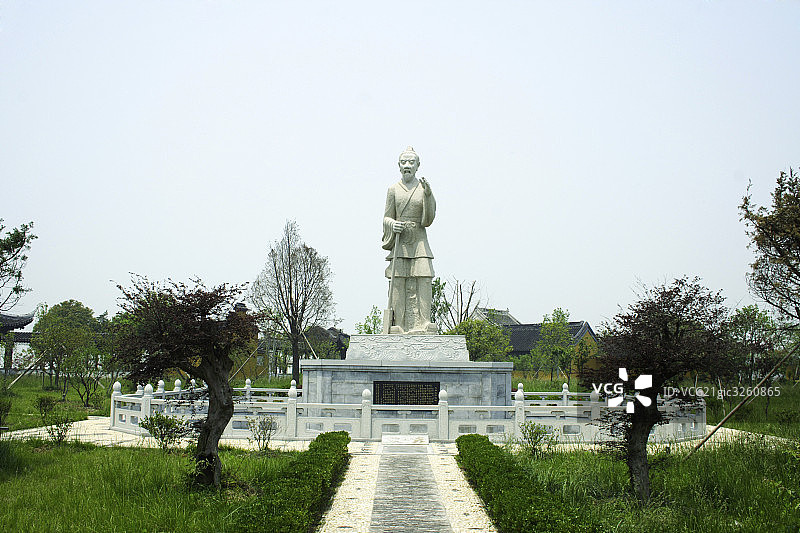 苏州西山禹王庙大禹像图片素材