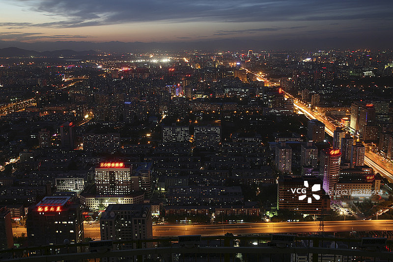 北京城市建筑夜景图片素材