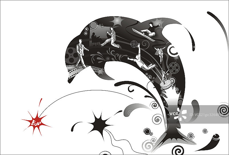 现代插画畅游图片素材