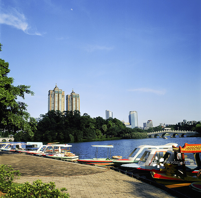 广东省江门市东湖图片素材