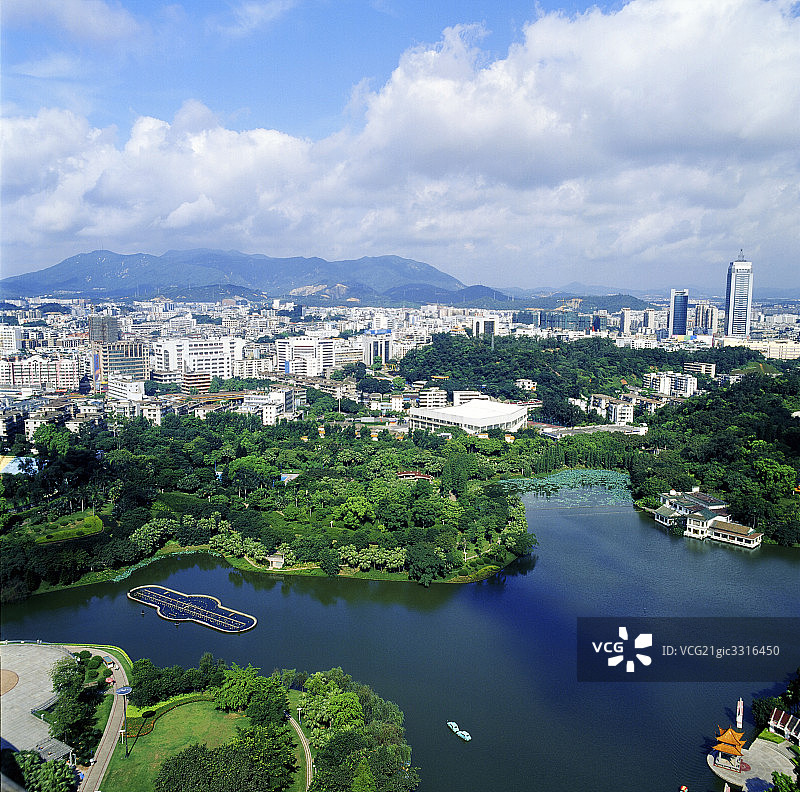 广东省江门市东湖图片素材