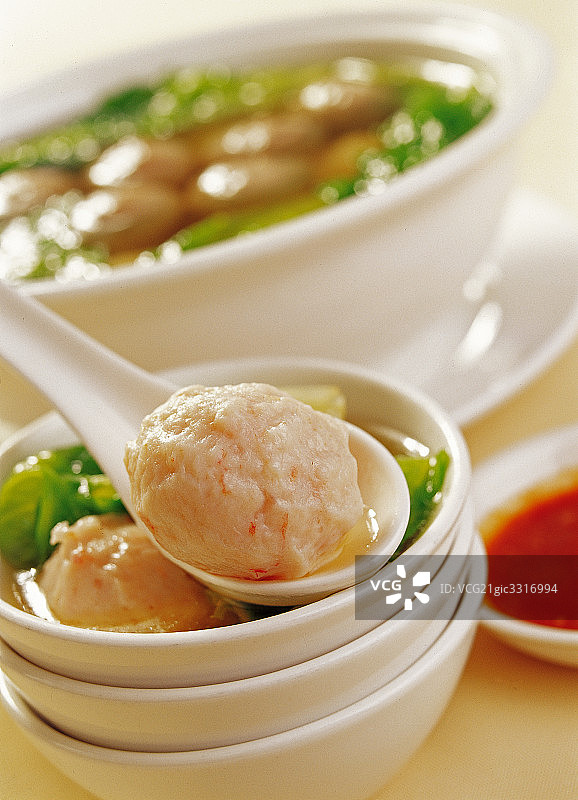肉丸汤图片素材