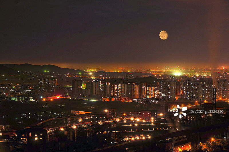 北京首钢夜色图片素材