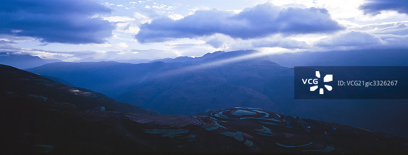云南，落霞沟图片素材