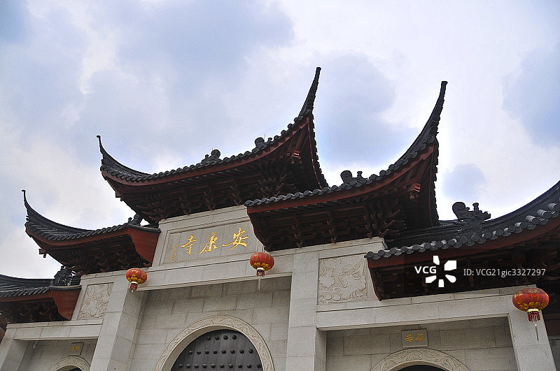 中国浙江绍兴安昌古镇安康寺图片素材