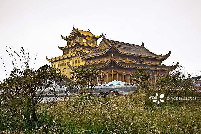 峨眉山，普贤殿图片素材