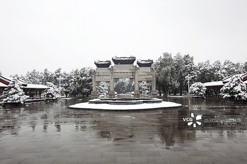 北京中山公园图片素材