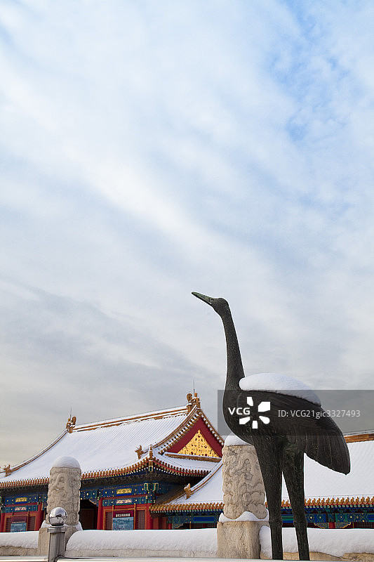 故宫雪景图片素材