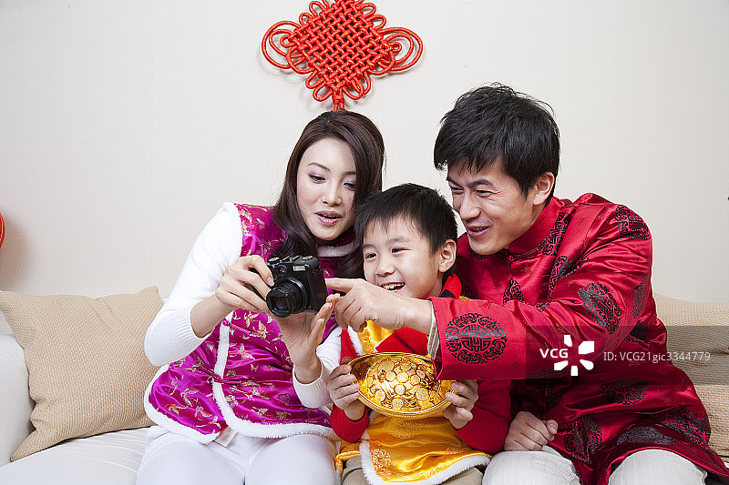 当今中国的家庭生活图片素材