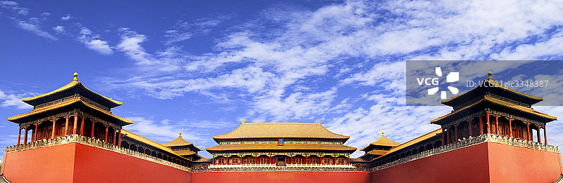 阳光下的紫禁城图片素材