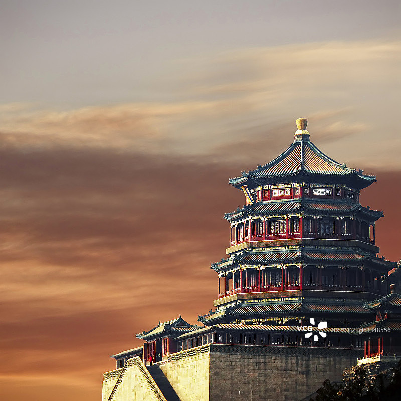 颐和园佛香阁图片素材