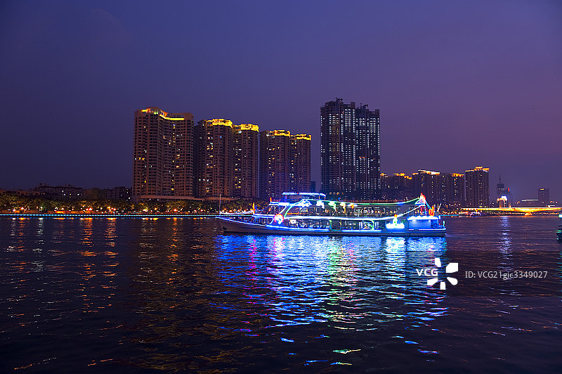 中国广州珠江，光影珠江图片素材
