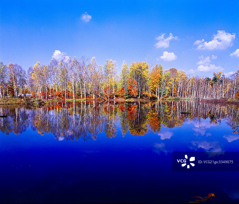 中国吉林通化，水天一色图片素材