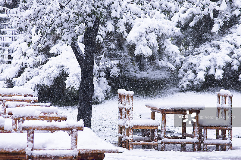 北京冬日户外雪景图片素材