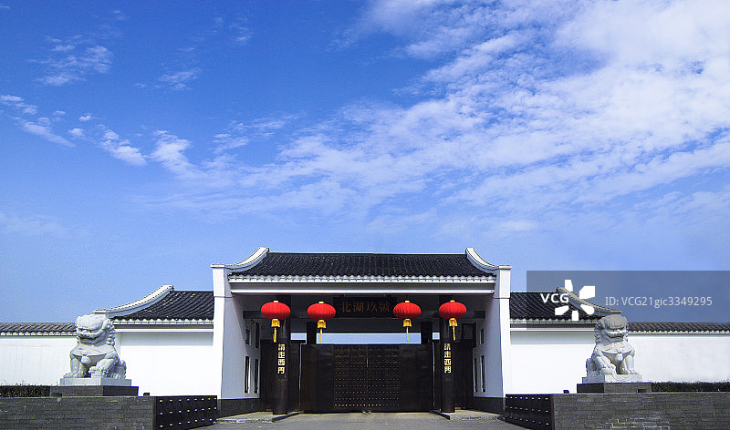 北京北湖渠酒厂艺术区一隅图片素材