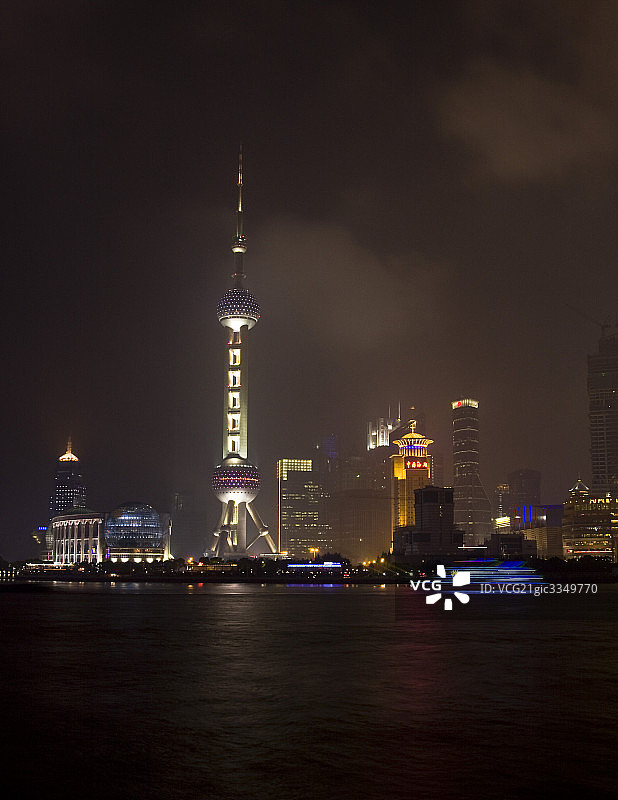 夜幕下的浦东图片素材