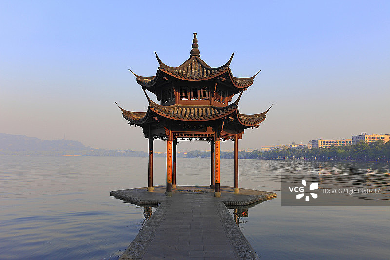 杭州西湖风波亭图片素材
