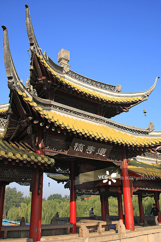 扬州瘦西湖风光图片素材