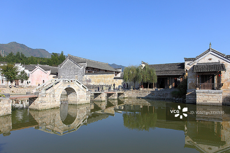 安徽歙县呈坎村图片素材