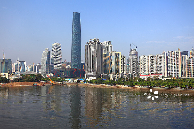 广州珠江天河区商务中心图片素材