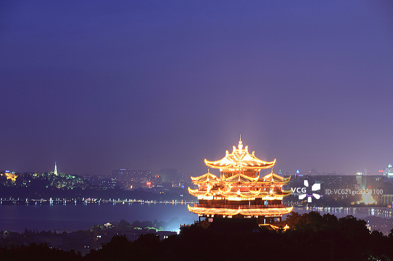杭州城隍楼图片素材