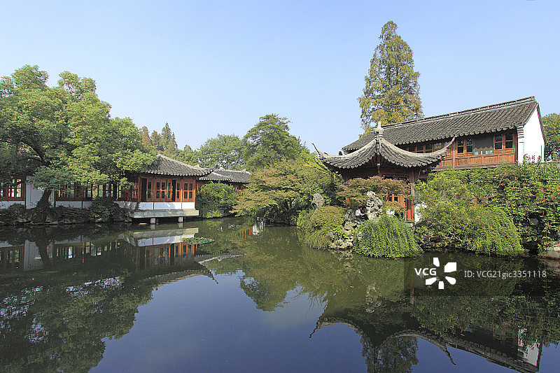 杭州古代园林郭庄图片素材