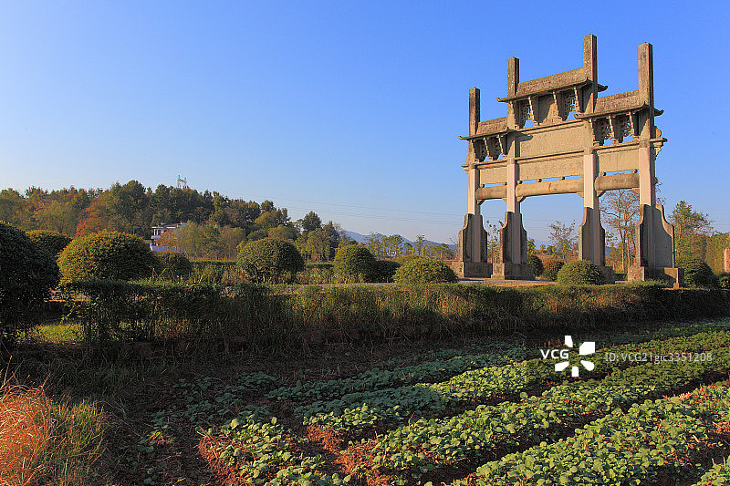 安徽棠樾牌坊群图片素材