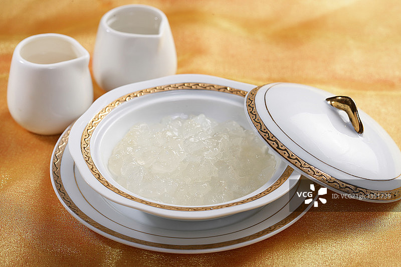 中国菜冰花炖雪蛤图片素材