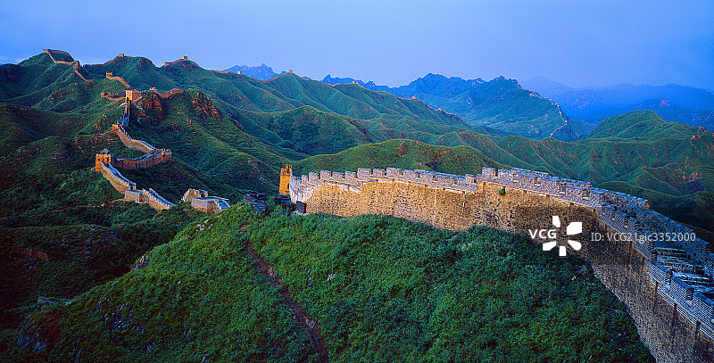 北京金山岭长城图片素材