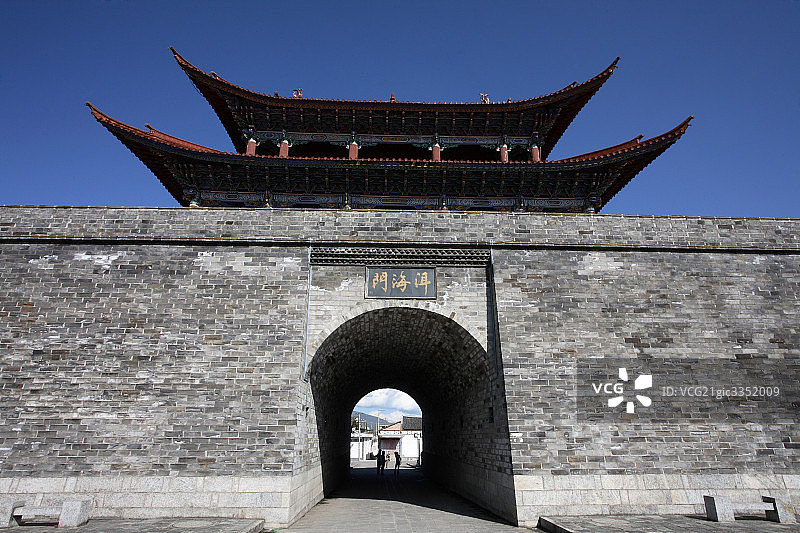 云南省大理古镇洱海图片素材