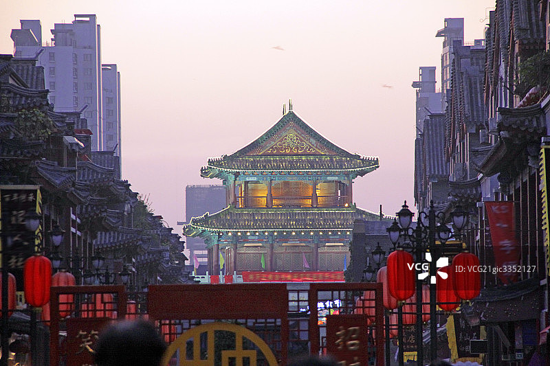 天津鼓楼风光图片素材
