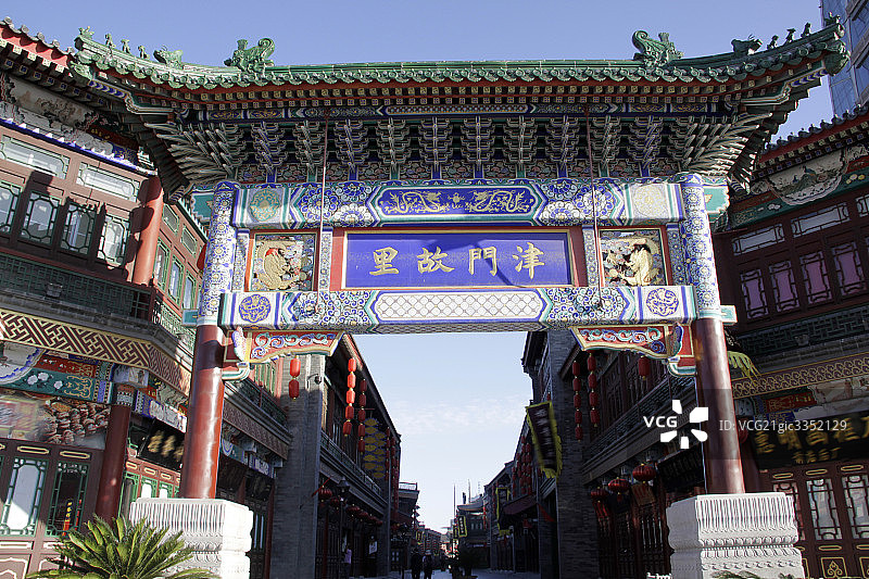 天津牌坊图片素材