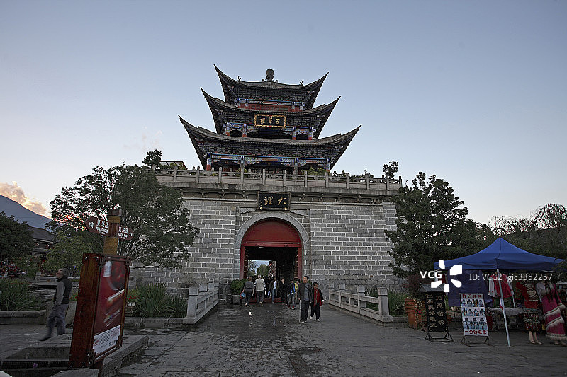 云南省大理古镇图片素材